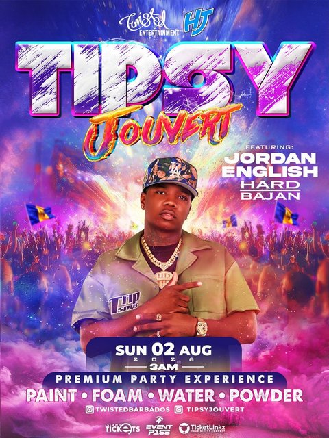 Event poster for Tipsy J'ouvert Party Experience