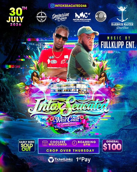 Event poster for Intox Seacated