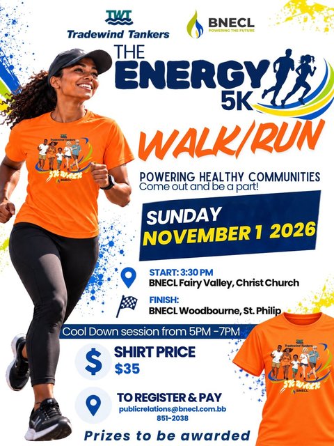 Event poster for The Energy 5K Walk/Run