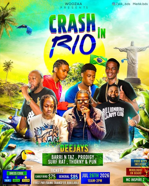 Event poster for Crash In Rio Cruise