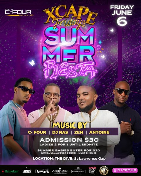 Event poster for SUMMER FIESTA