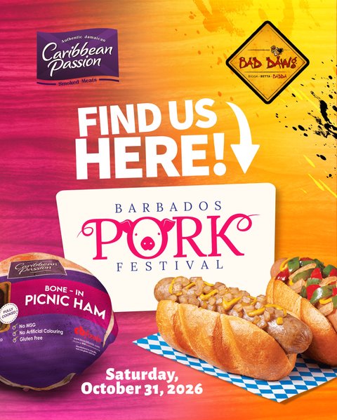 Event poster for Barbados Pork Festival
