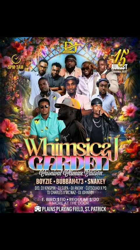 Event poster for Whimsical Garden Carnival Climax Edition