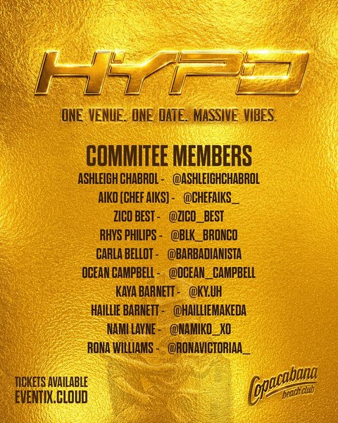 Event poster for HYPD
