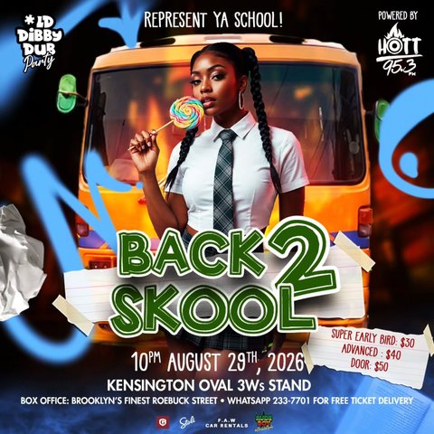 Event poster for Back 2 Skool