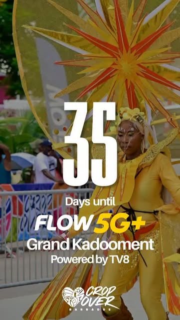 Event poster for Flow5G+ Grand Kadooment