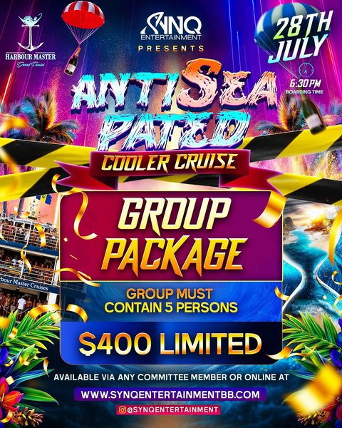 Event poster for AntiSEApated Cooler Cruise
