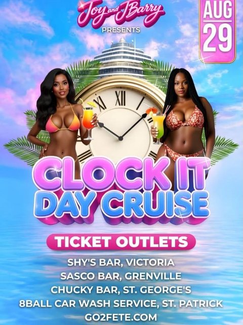 Event poster for Clock It Day Cruise