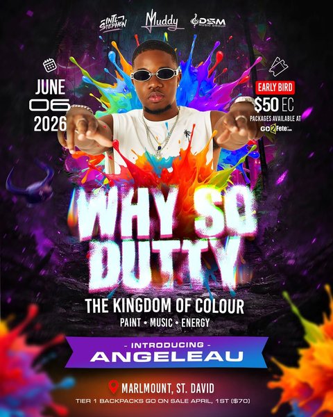 Event poster for Why So Dutty: The Kingdom of Colour