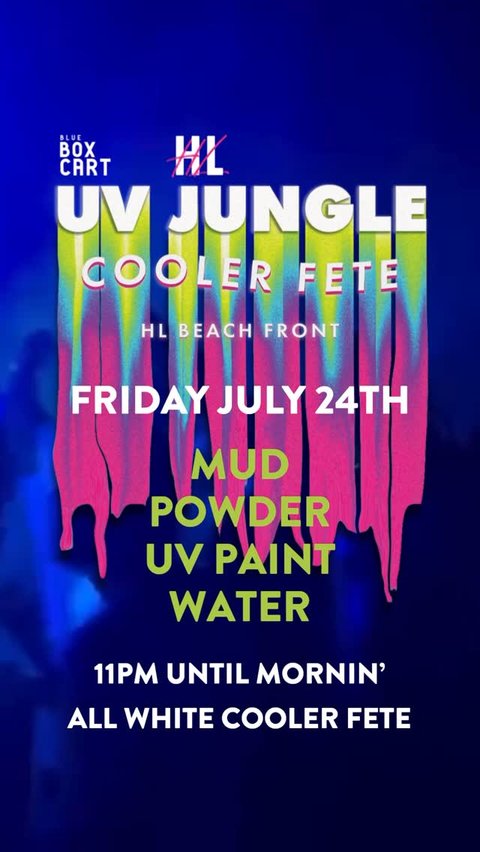 Event poster for UV Jungle
