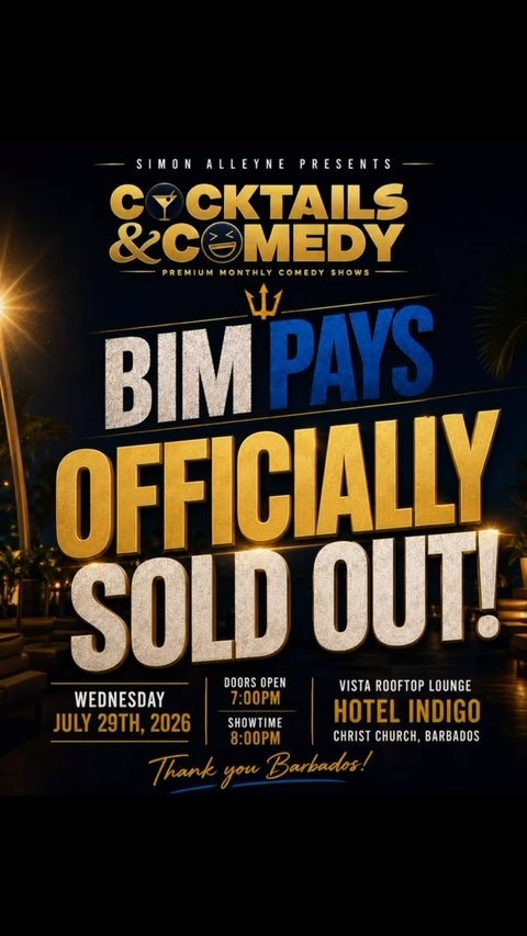 Event poster for Cocktails and Comedy