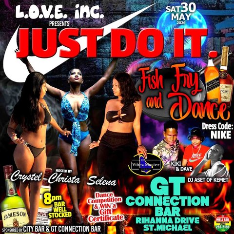 Event poster for Just Do It - Fish Fry & Dance