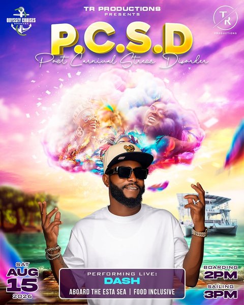 Event poster for PCSD Post Carnival Stress Disorder