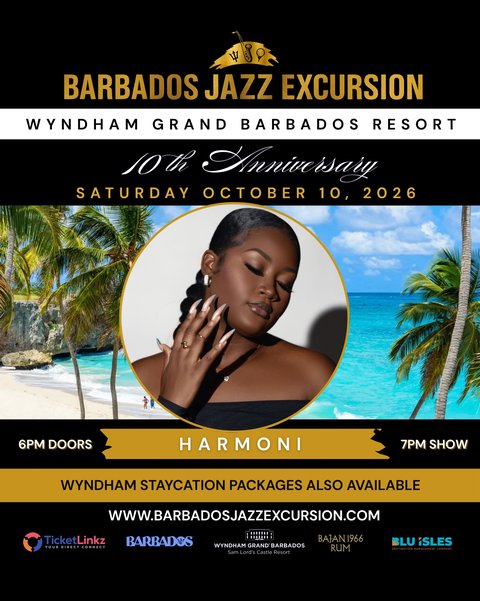 Event poster for Barbados Jazz Excursion 2026