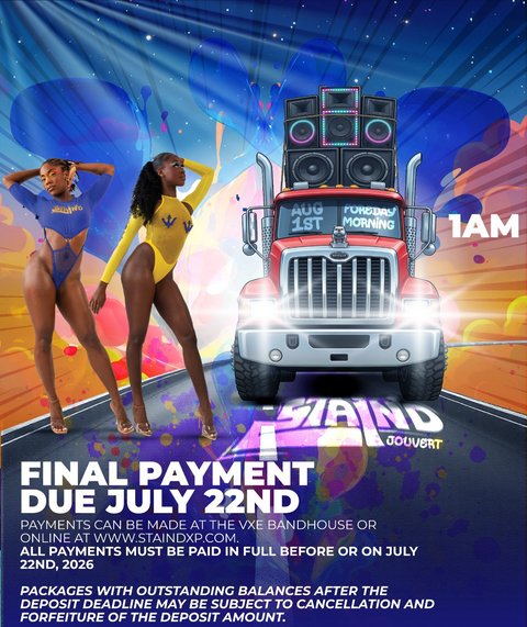 Event poster for Stain'd De Ultimate Jouvert Experience