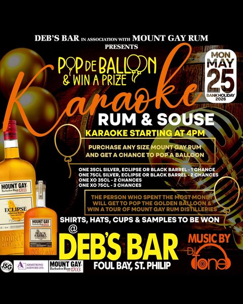 Event poster for Karaoke Rum & Souse