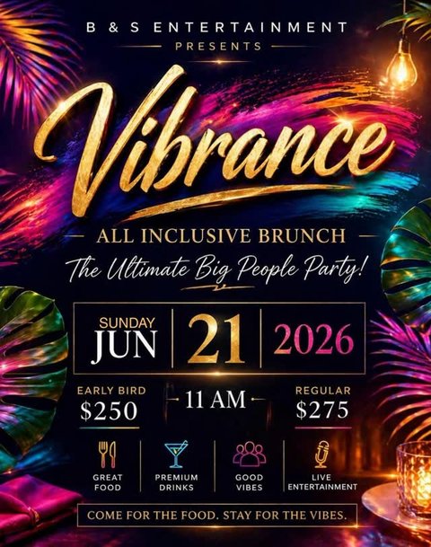 Event poster for Vibrance