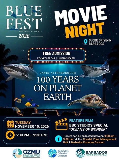 Event poster for BlueFest Movie Night 2026