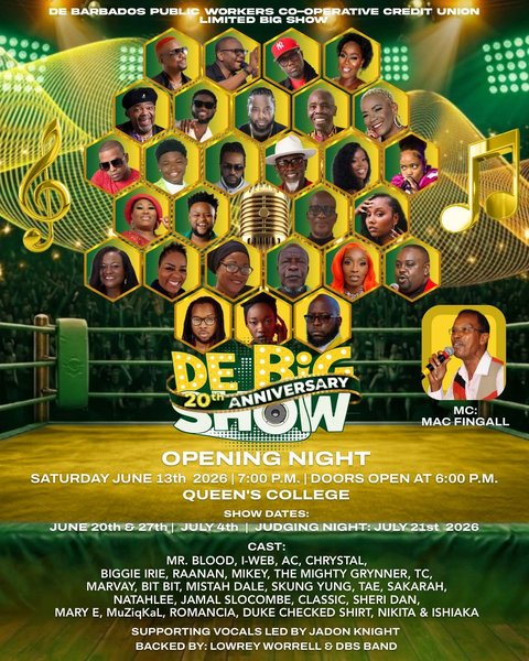 Event poster for De Big Show