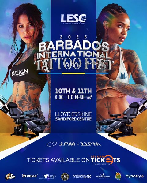 Event poster for Tattoo Fest Barbados 2026