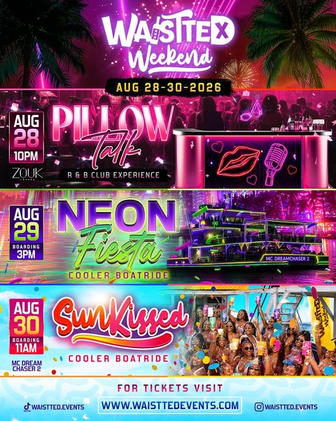 Event poster for Waisttex Weekend