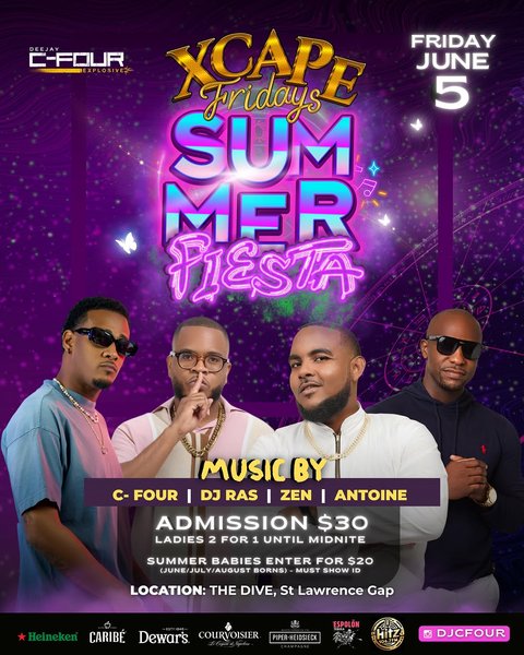 Event poster for SUMMER FIESTA