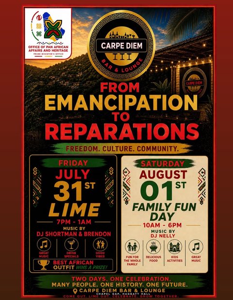 Event poster for From Emancipation to Reparations