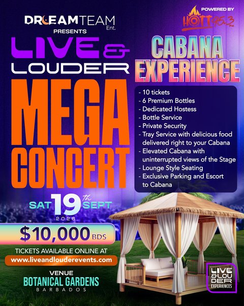 Event poster for Live & Louder Mega Concert
