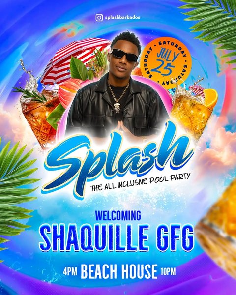 Event poster for Splash The All Inclusive Pool Party