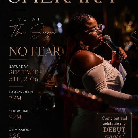 Event poster for Shekara Live at The Sage