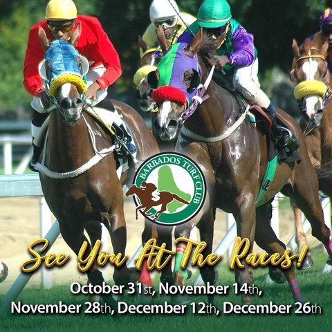Event poster for Barbados Turf Club Racing Season 2026