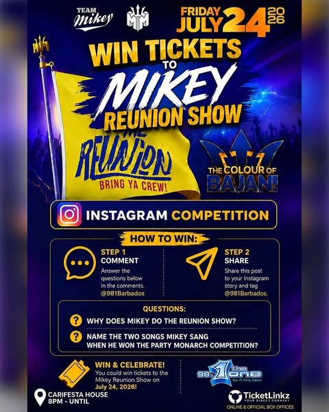 Event poster for Mickey Reunion Show