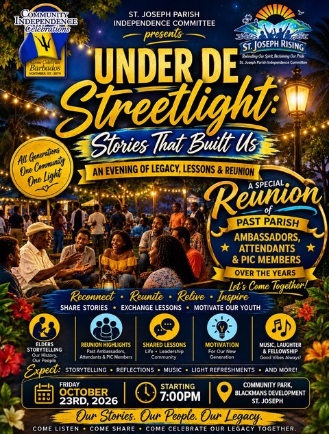 Event poster for Under the Streetlight: Stories That Built Us