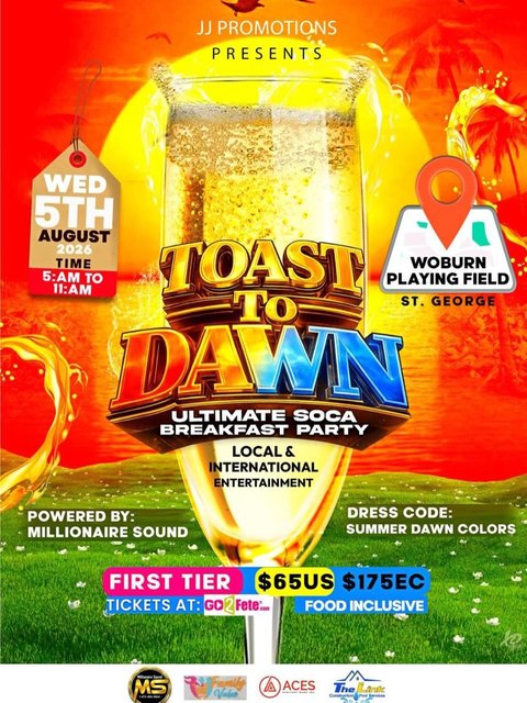 Event poster for Toast to Dawn