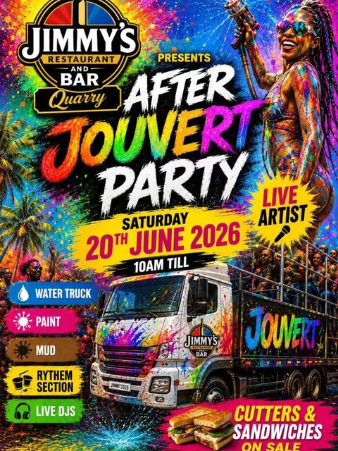 Event poster for Jouvert In Siparia
