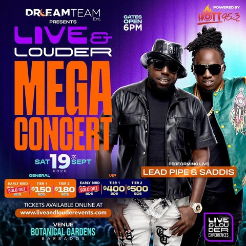 Event poster for Live & Louder Mega Concert