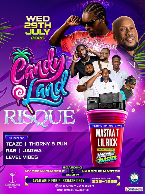 Event poster for Candy Land Risqué