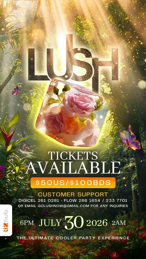 Event poster for LUSH