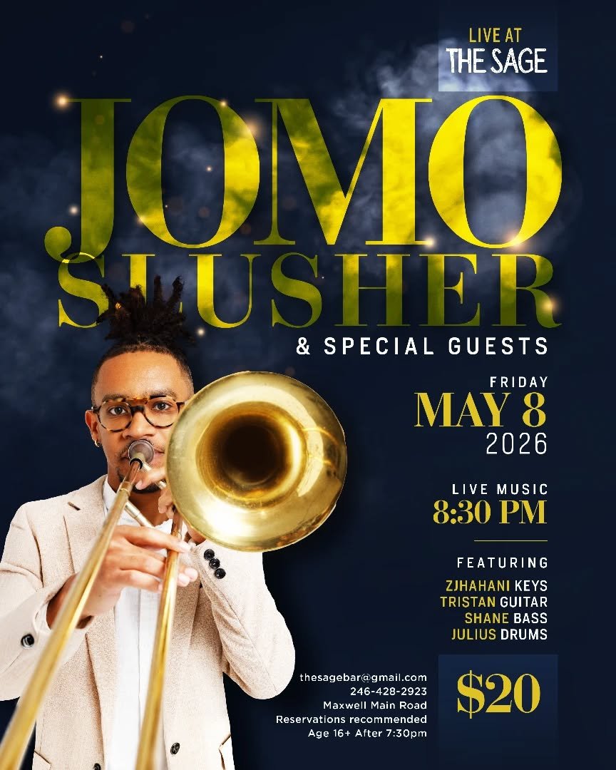 Event poster for Jomo Slusher & Special Guests