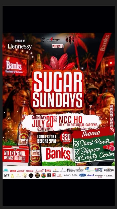 Event poster for Sugar Sundays