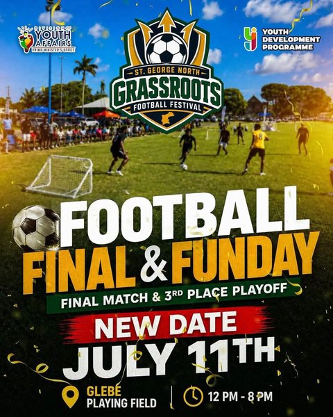Event poster for St. George North Grassroots Football Festival