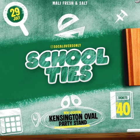 Event poster for School Ties