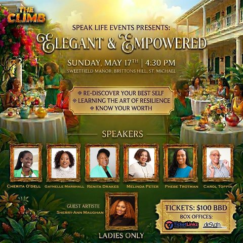 Event poster for Elegant & Empowered