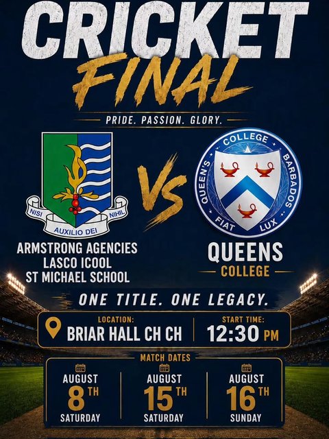 Event poster for Cricket Final