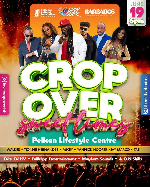 Event poster for Crop Over Sweet Limes
