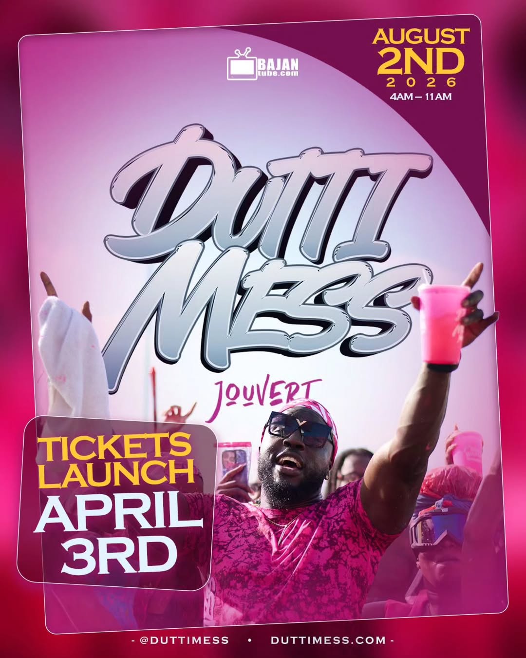 Event poster for Duttimess Jouvert