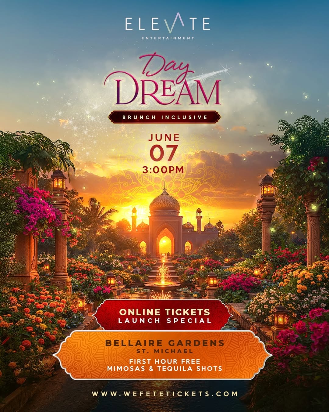 Event poster for Elevate - Day Dream Brunch