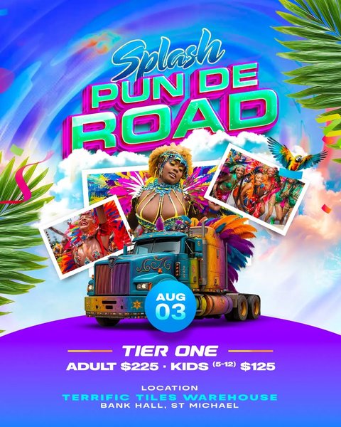 Event poster for Splash Pun De Road