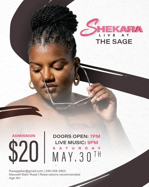 Event poster for Shekara Live at The Sage