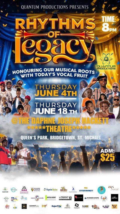 Event poster for Rhythms of Legacy